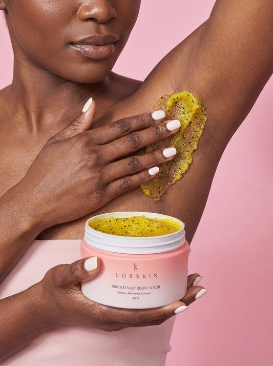 Brighten up bikini scrub