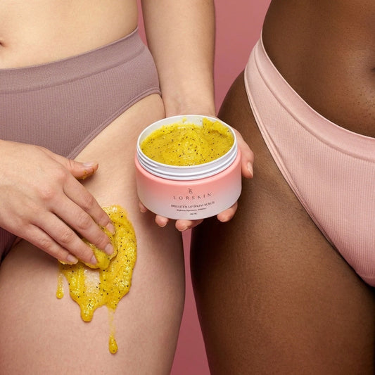 Brighten up bikini scrub