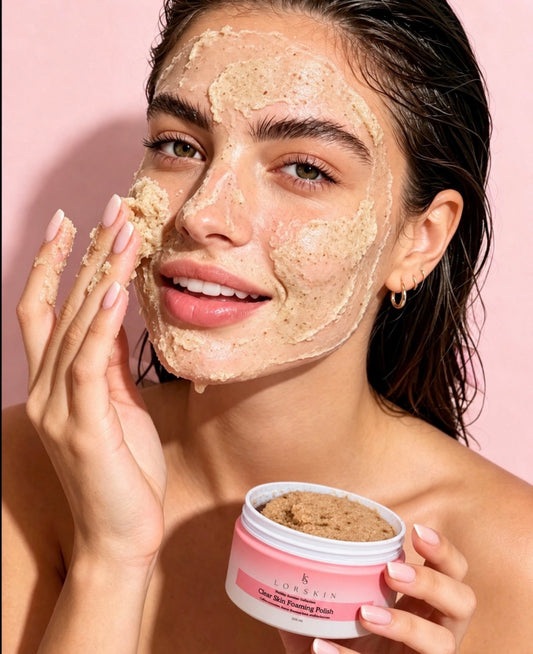 Clear skin facial foaming scrub